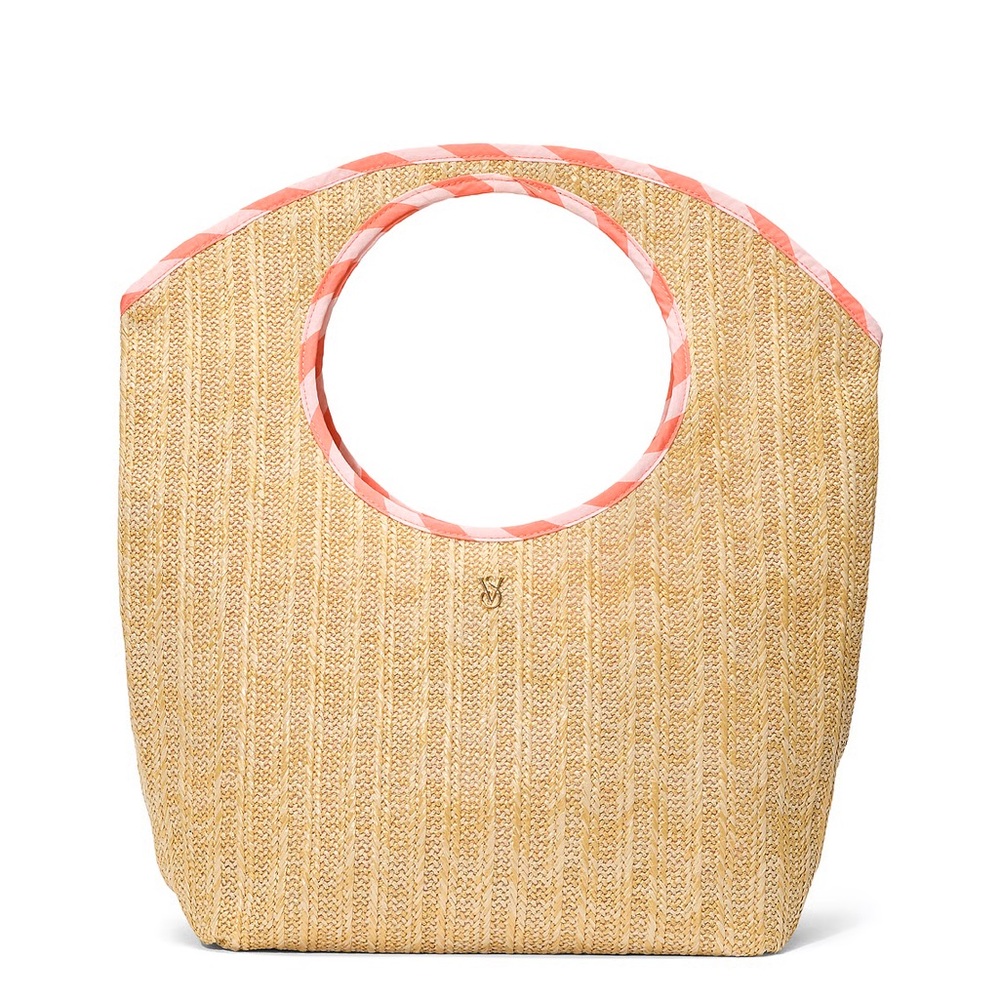 Victoria's Secret Natural Straw reversible Tote